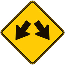 Double Arrow Warning Signs