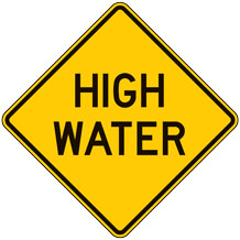 High Water Warning Signs