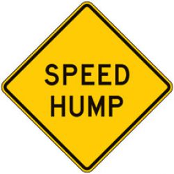 Speed Hump Warning Signs