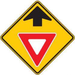 Yield Ahead (Symbol) Warning Signs