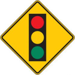 Traffic Signal Ahead (Symbol) Warning Signs for Bicycle Facilities
