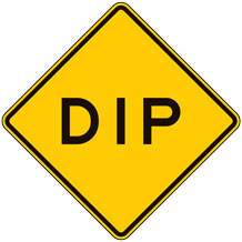 Dip Warning Signs for Bicycle Facilities