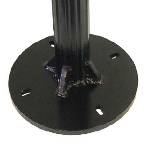 Welded Plate Surface Mount is a non breakaway sigon post ground mounting system