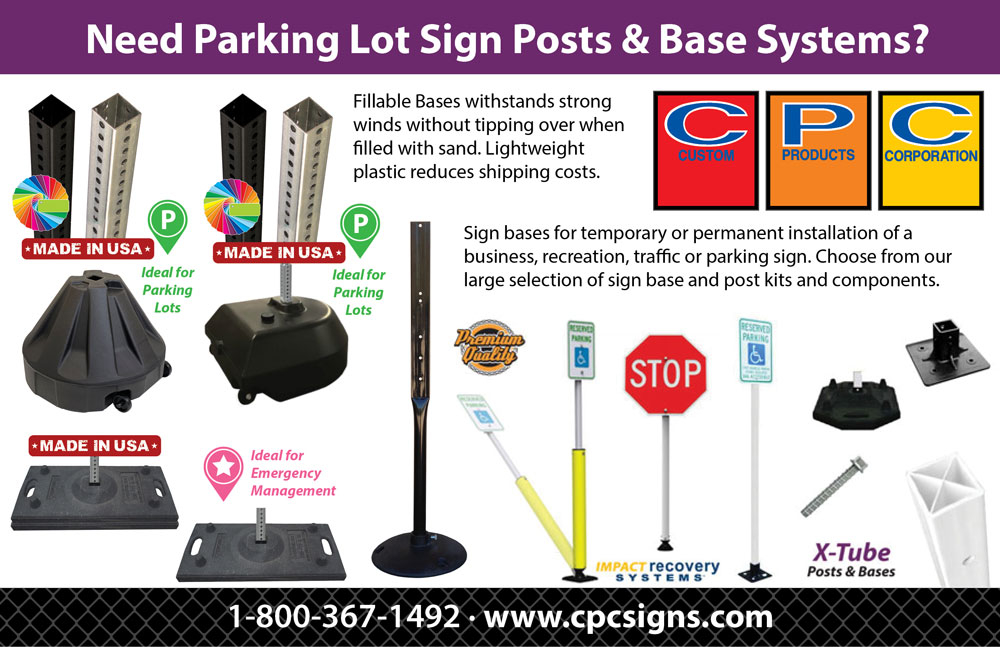 Need Parking Lot Sign Posts & Base Systems?