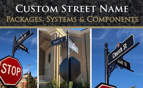 The CPC Custom Street Name Program: Build your own or choose pre-designed Packages and Systems.
